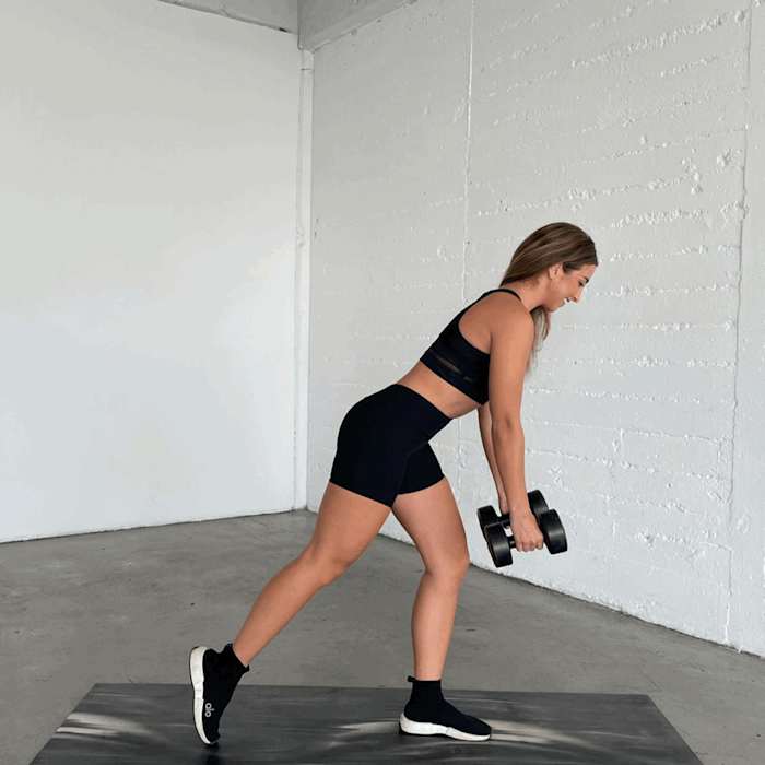 Single leg standing row